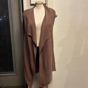 Long dusty pinkish sweater